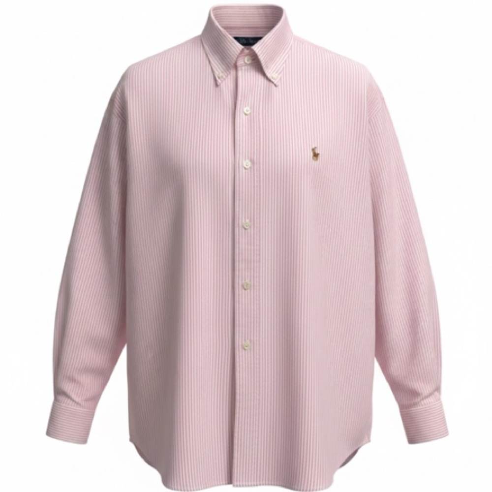 Polo Ralph Lauren Men’s Shirt | Light Pink Stripe | Neck 16.5 M/L
